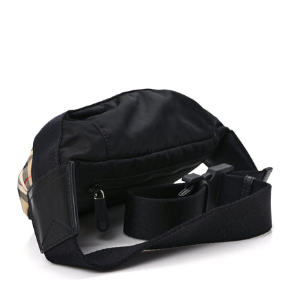 Burberry Nylon Vintage Check Sonny Bum Bag Archive Beige Black 3 of 8