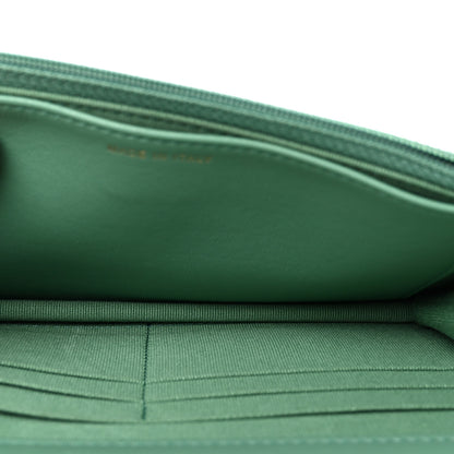 Chanel Lambskin Quilted Trendy CC Wallet On Chain WOC Green 5 of 11