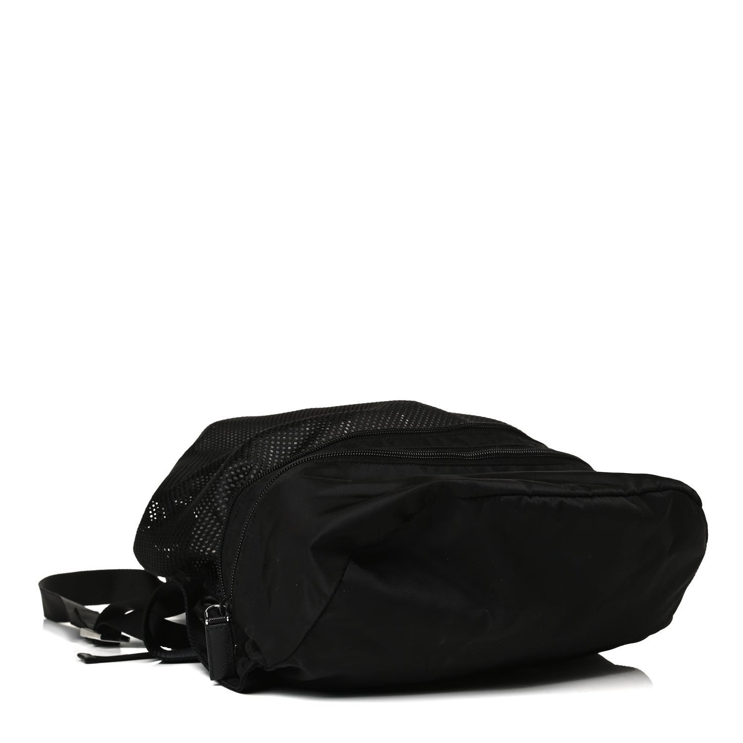 Re-Nylon Saffiano Convertible Belt Bag Black