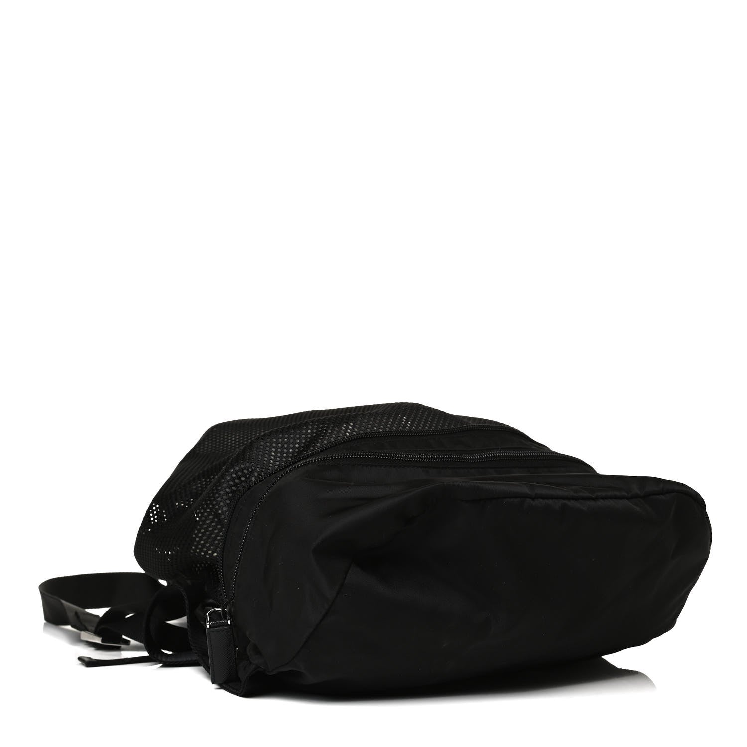 Prada Re-Nylon Saffiano Convertible Belt Bag Black 8 of 17