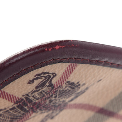 Burberry Haymarket Check Small Canterbury Tote Burgundy 10 of 16