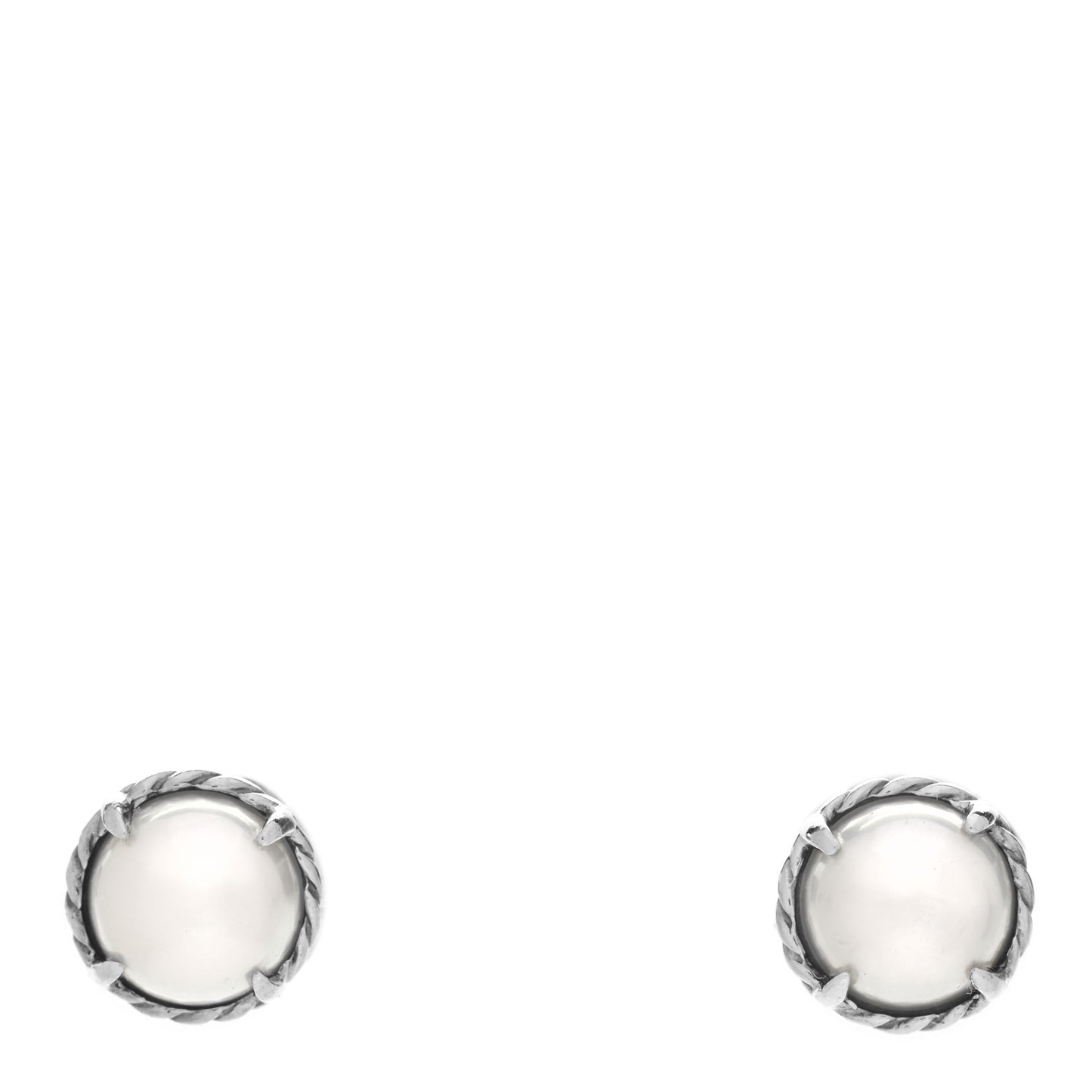 Sterling Silver Pearl 10mm Chatelaine Earrings