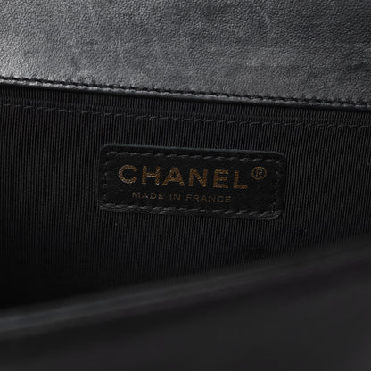 Chanel Lambskin Quilted Medium Boy Flap Dark Navy 6 of 18