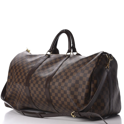 Louis Vuitton Damier Ebene Keepall Bandouliere 55 2 of 8