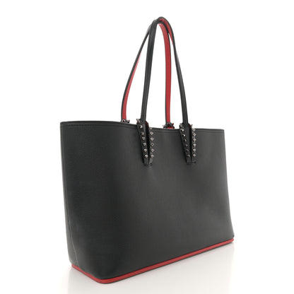 Christian Louboutin Calfskin Empire Spikes Small East West Cabata Tote Black 3 of 13