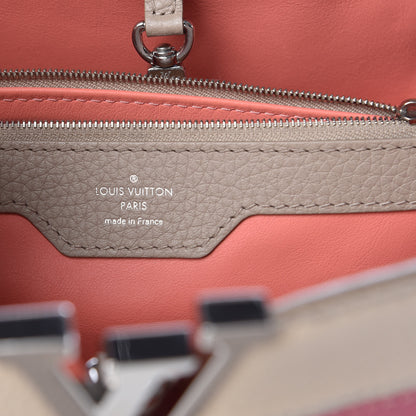 Louis Vuitton Taurillon Capucines MM Galet Coral Pebble 7 of 10