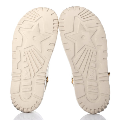 Christian Dior Lambskin Dioract 10mm Sandals 39 Off White 4 of 4