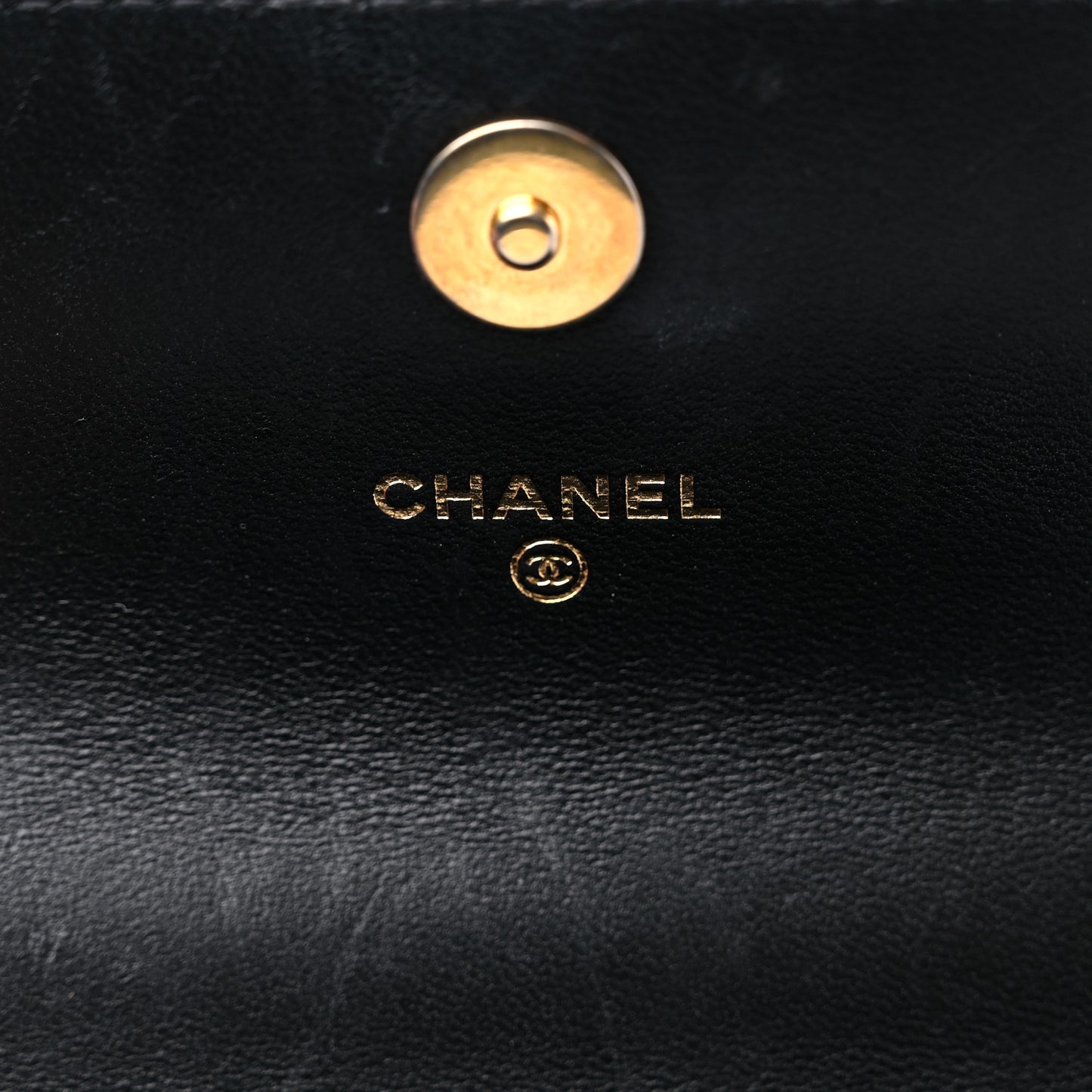 Lambskin Quilted Chain Top Handle Clutch With Chain Black