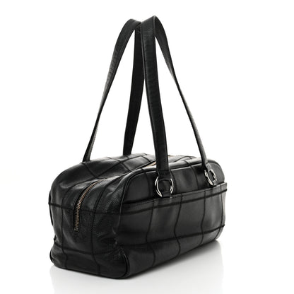 Chanel Caviar Square Stitched Bowler Black 3 of 12