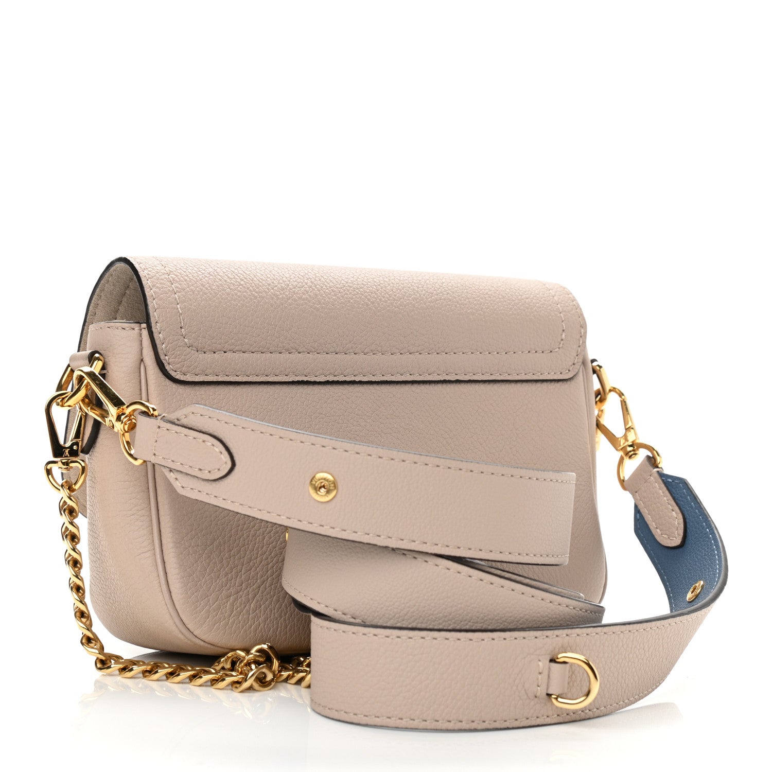 Louis Vuitton Grained Calfskin Lockme Tender Greige 3 of 11