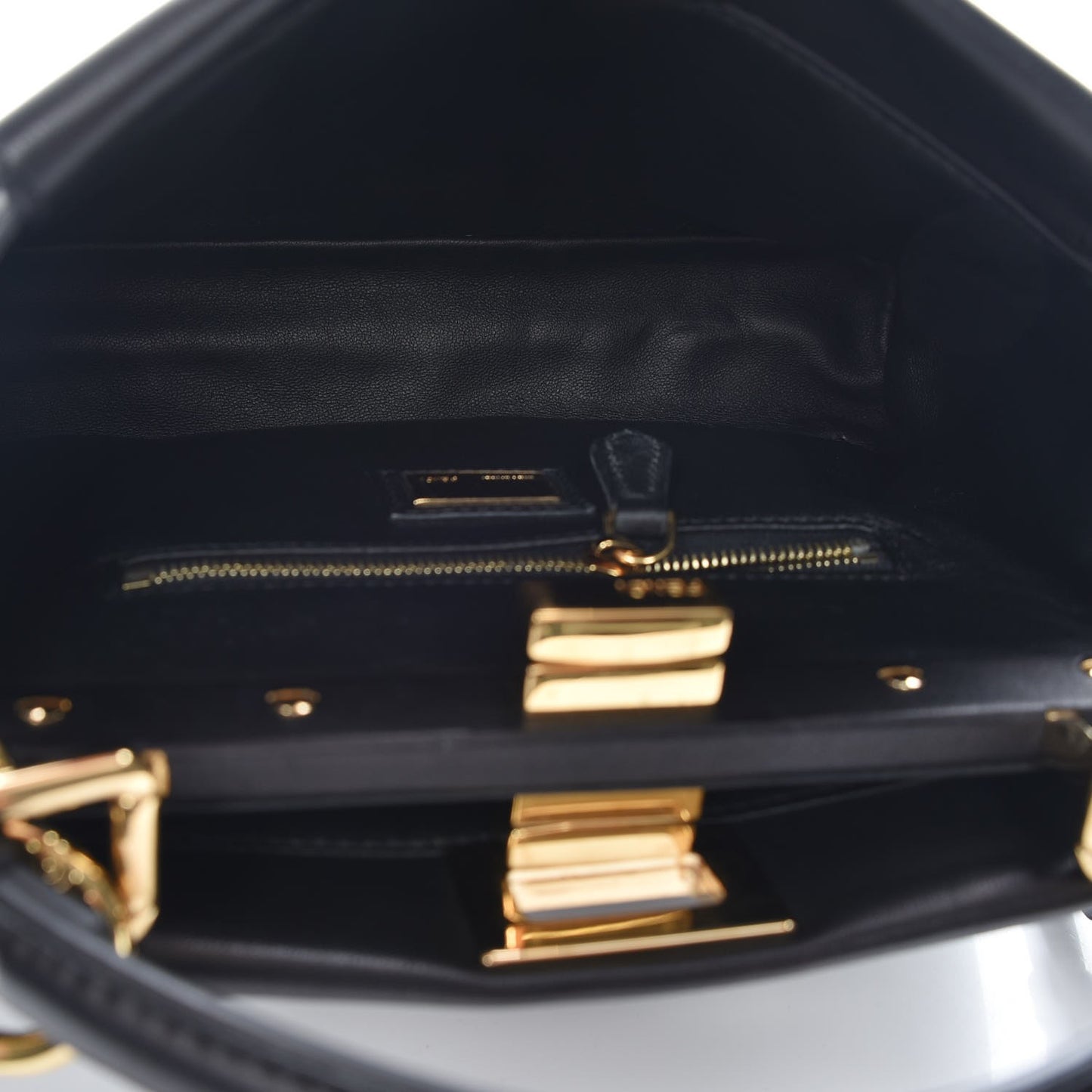 Nappa Mini Peekaboo Iconic Satchel Black