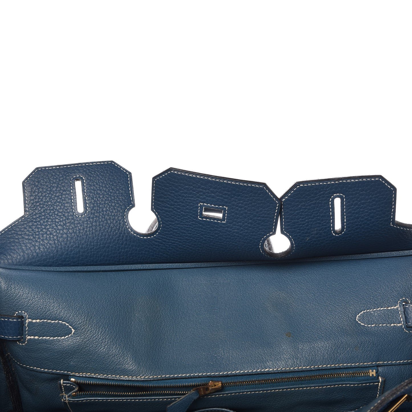 Taurillon Clemence Birkin 35 Bleu Thalassa