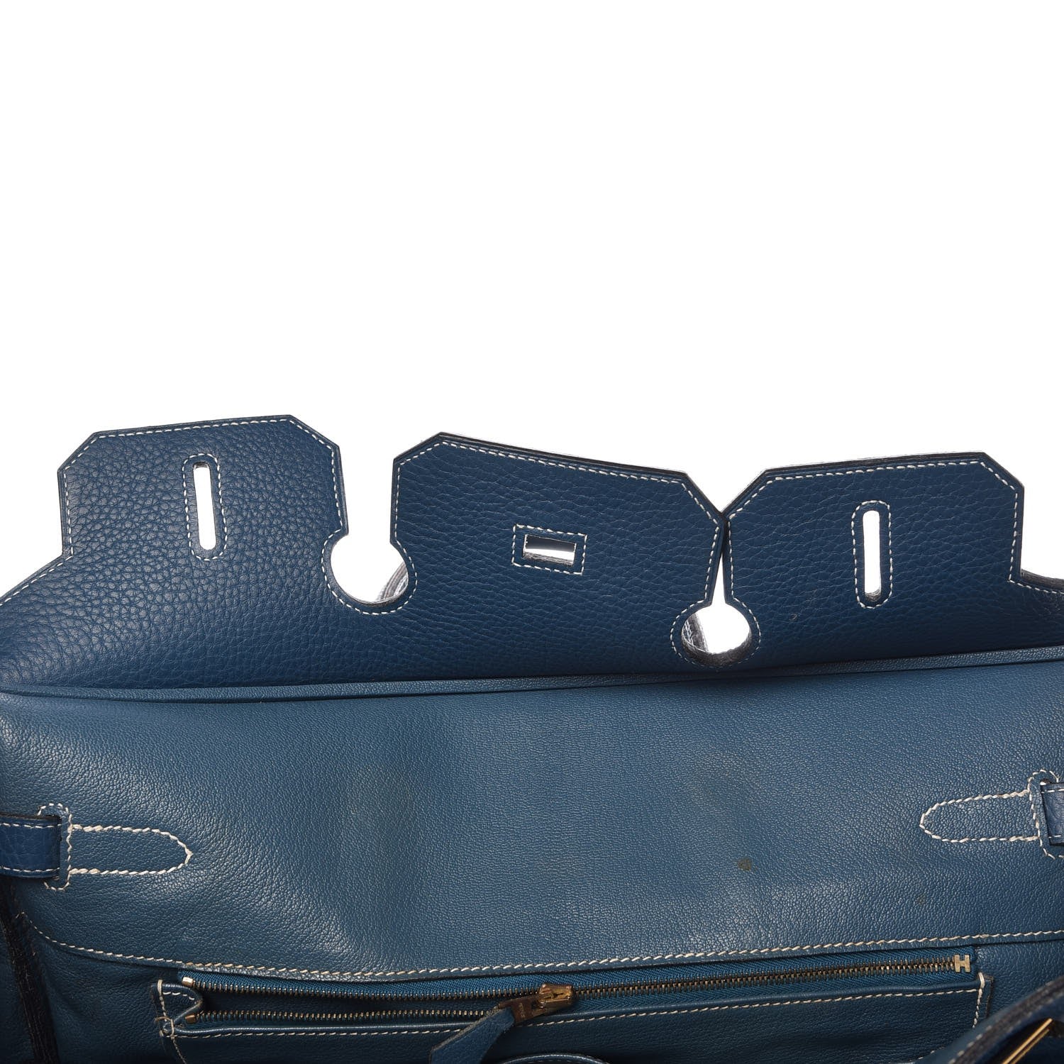 Hermes Taurillon Clemence Birkin 35 Bleu Thalassa 9 of 44