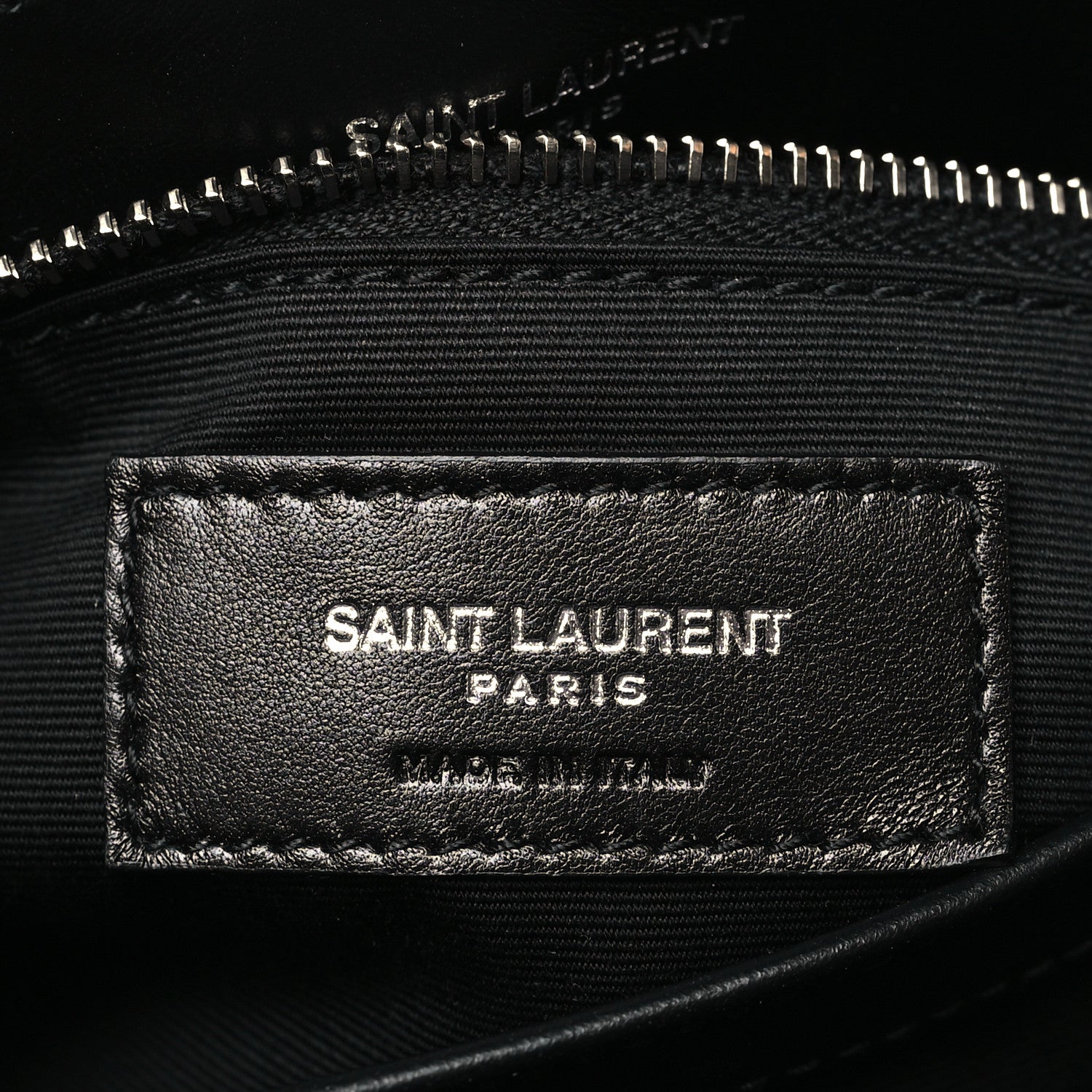 Saint Laurent Calfskin Y Quilted Monogram Toy Loulou Crossbody Bag Black 6 of 11