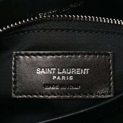 Saint Laurent Calfskin Y Quilted Monogram Toy Loulou Crossbody Bag Black 6 of 11