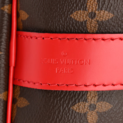 Louis Vuitton Calfskin Monogram Keepall Bandouliere 50 Coquelicot 5 of 9