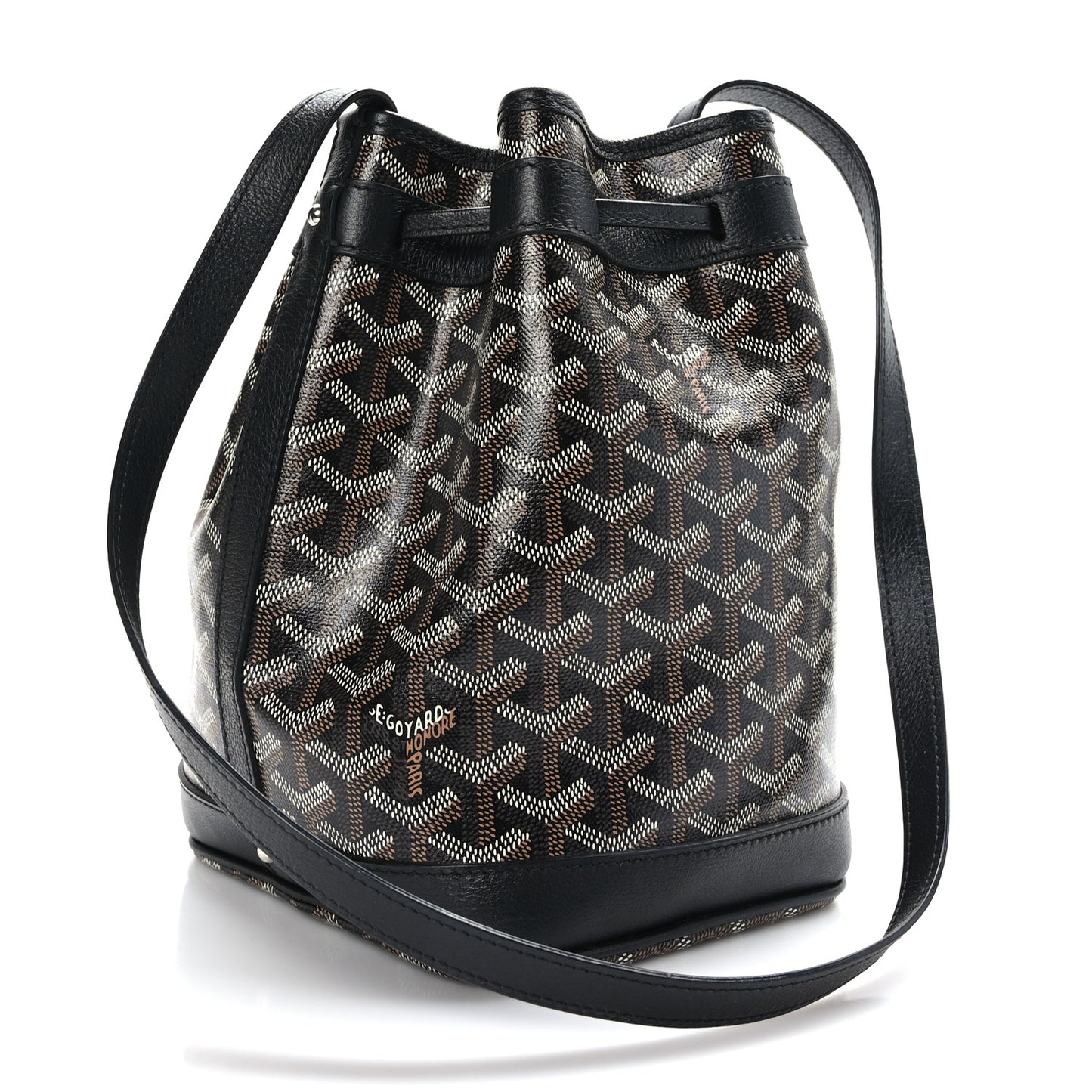 Goyardine Petit Flot Bucket Bag PM Black