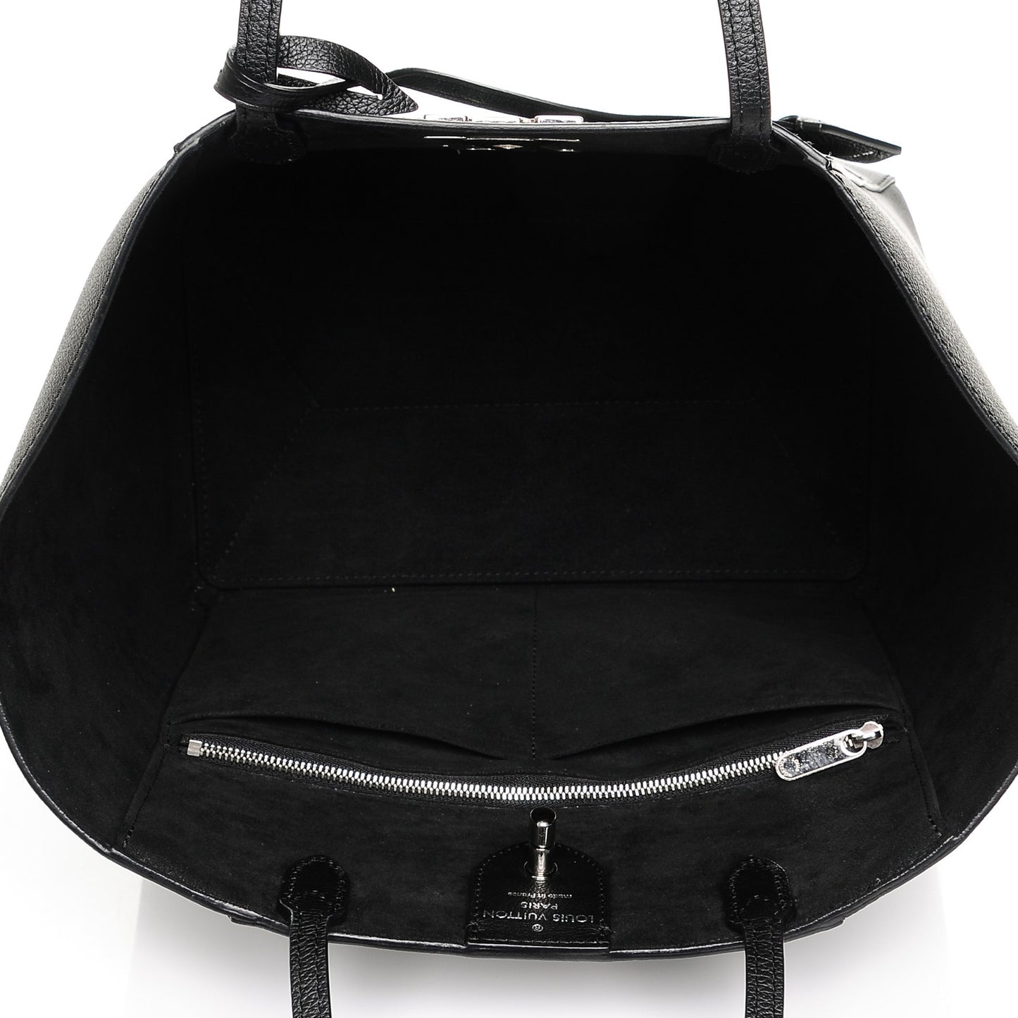 Calfskin Lockme Cabas Black