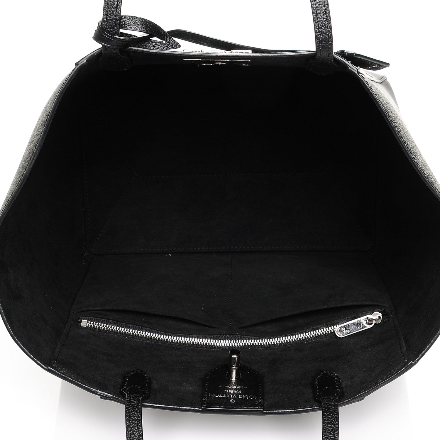 Louis Vuitton Calfskin Lockme Cabas Black 5 of 8