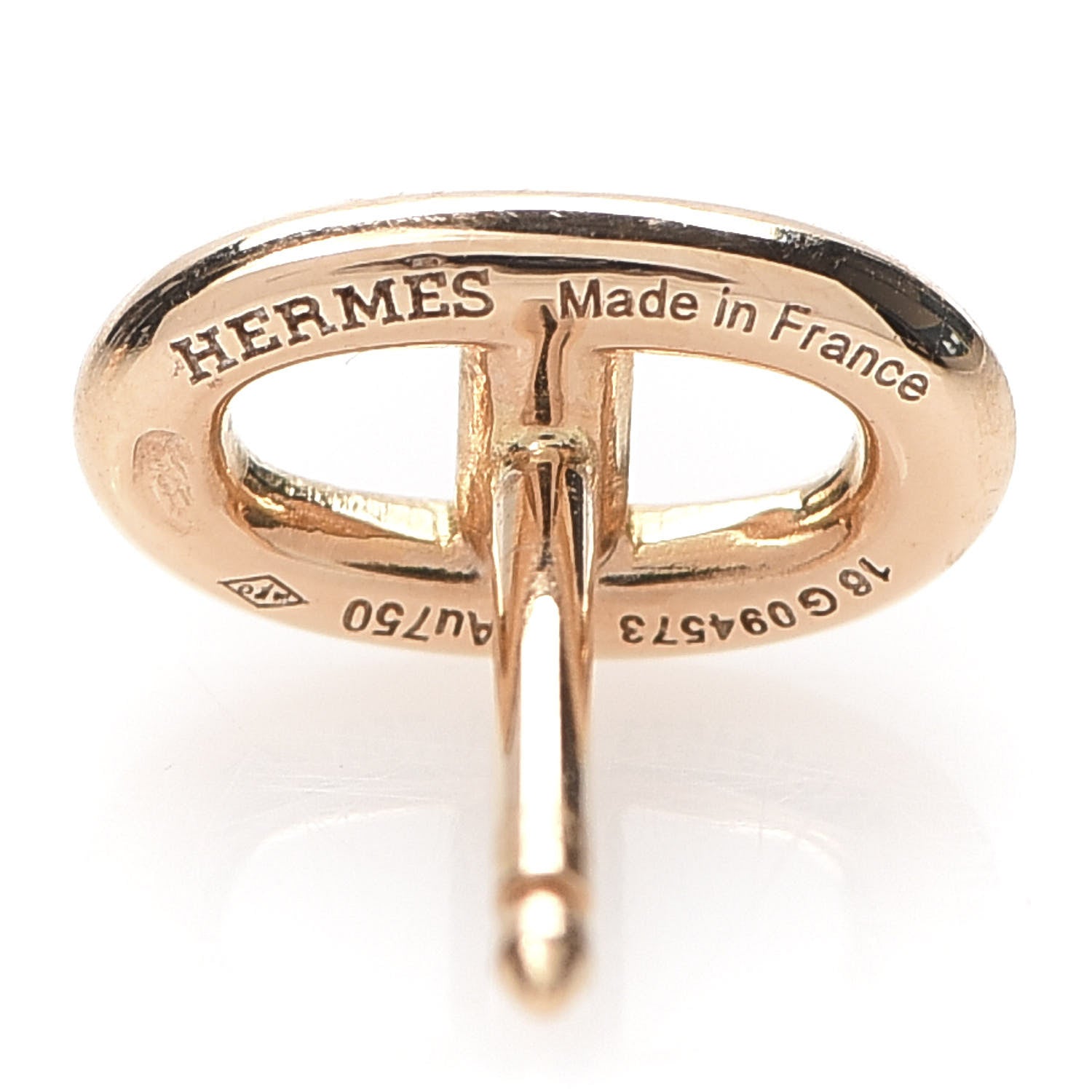 Hermes 18K Rose Gold TPM Farandole Stud Earrings 4 of 5