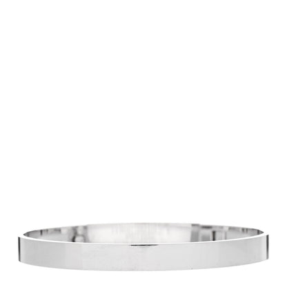 Hermes 18K White Gold Pave Diamond PM Collier De Chien Bracelet SH 2 of 4