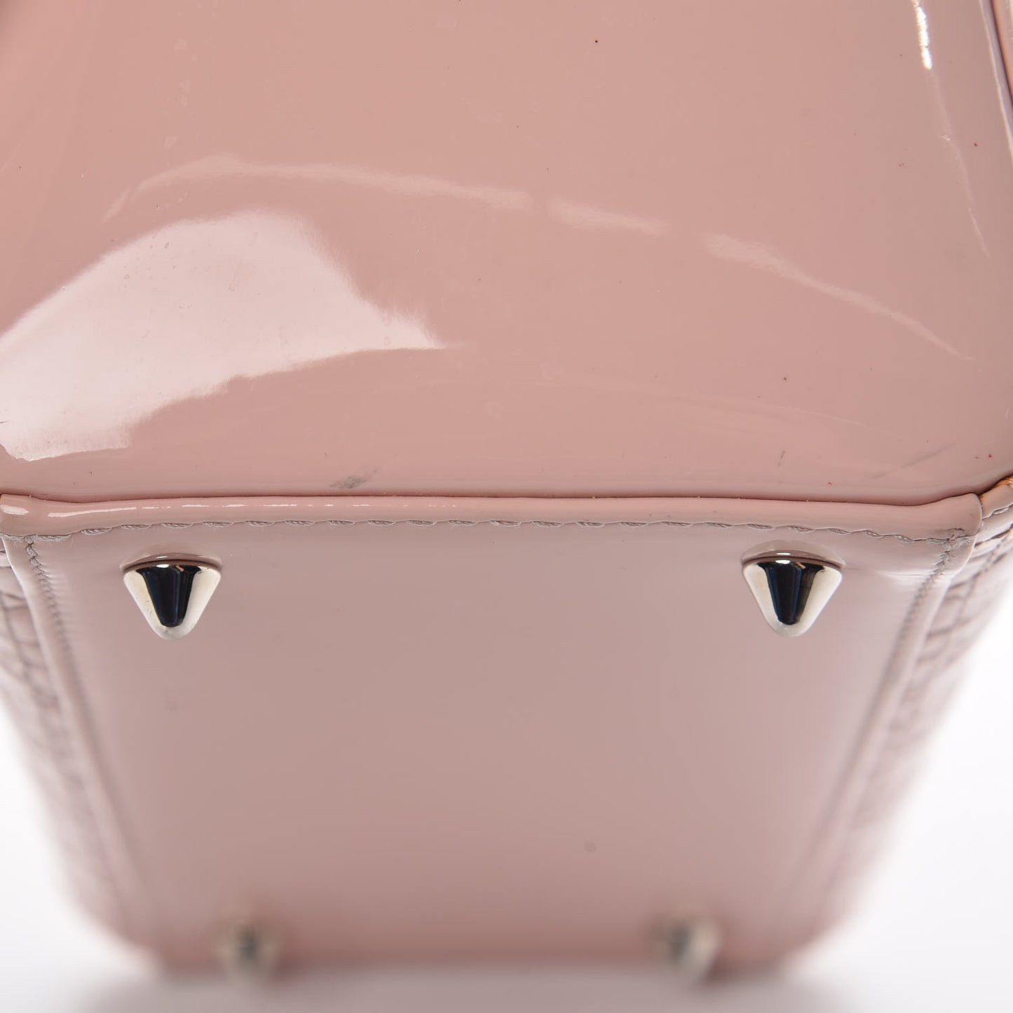 Patent Cannage Medium Lady Dior Rose Clair