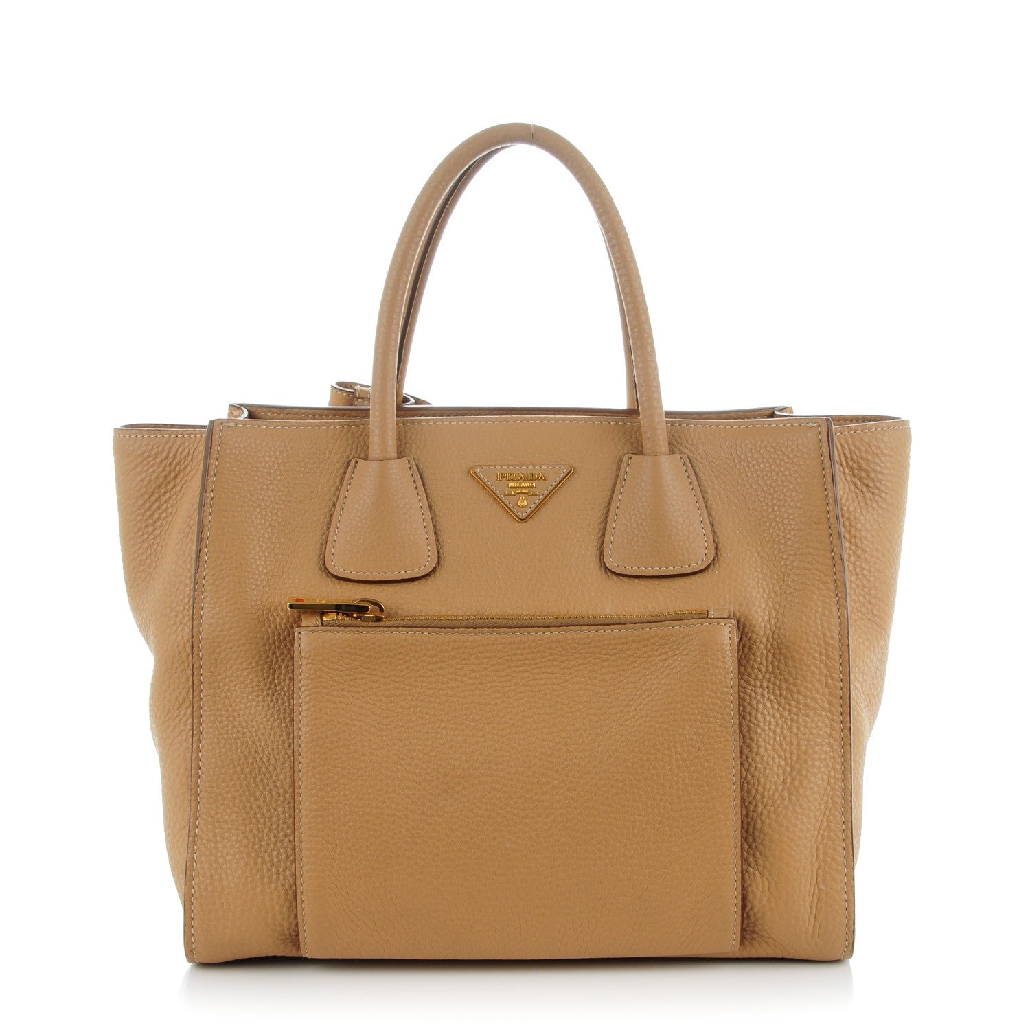 Prada Vitello Daino Shopping Tote Sughero 1 of 9