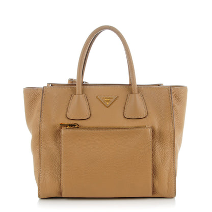 Prada Vitello Daino Shopping Tote Sughero 1 of 9