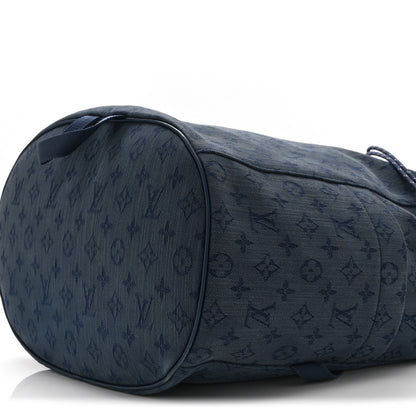 Louis Vuitton Monogram Denim Chalk Backpack Navy 10 of 10