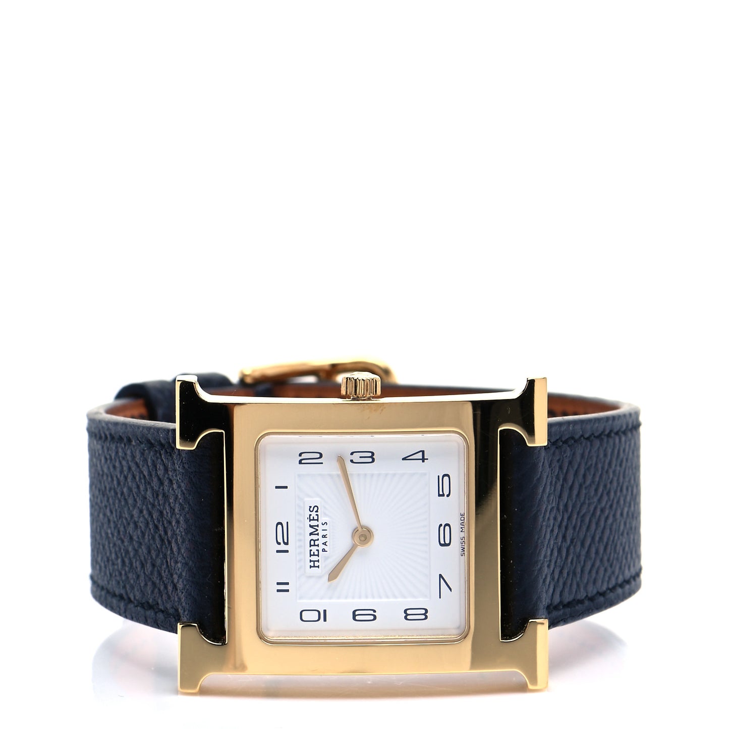Stainless Steel Epsom 26mm Heure H Hour Quartz Watch Noir