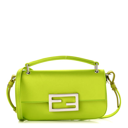 Fendi Silk Satin Phone Baguette Wasabi 1 of 10