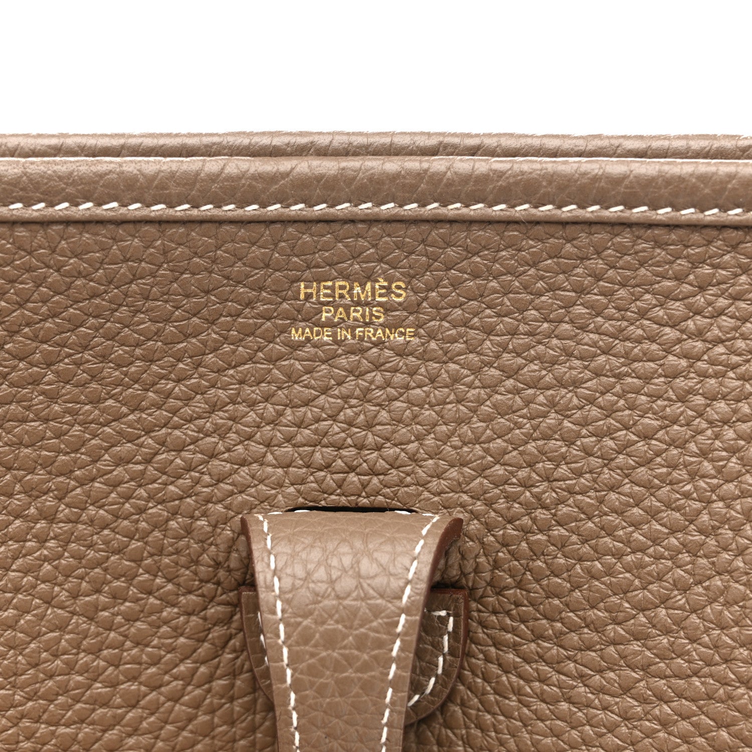 Hermes Taurillon Clemence Evelyne III PM Etoupe 6 of 14