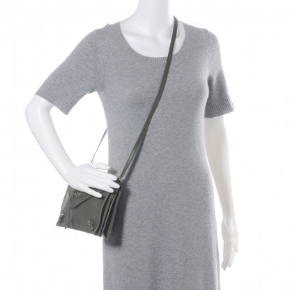 Balenciaga Grained Calfskin Papier Mini Triple Crossbody Vert Kaki 2 of 8