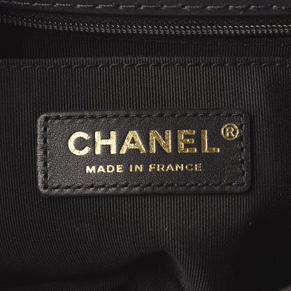 Chanel Calfskin Quilted Small Strap Into Flap Bag Black Brown 8 of 10