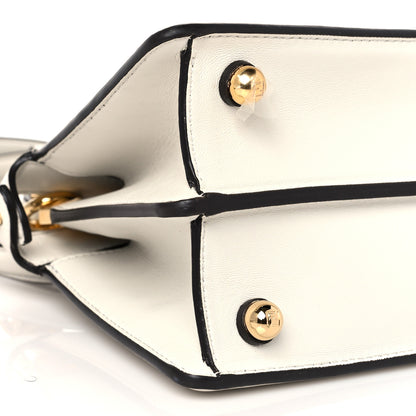 Fendi Shiny Nappa Petite Peekaboo I SEE U Satchel White 5 of 9