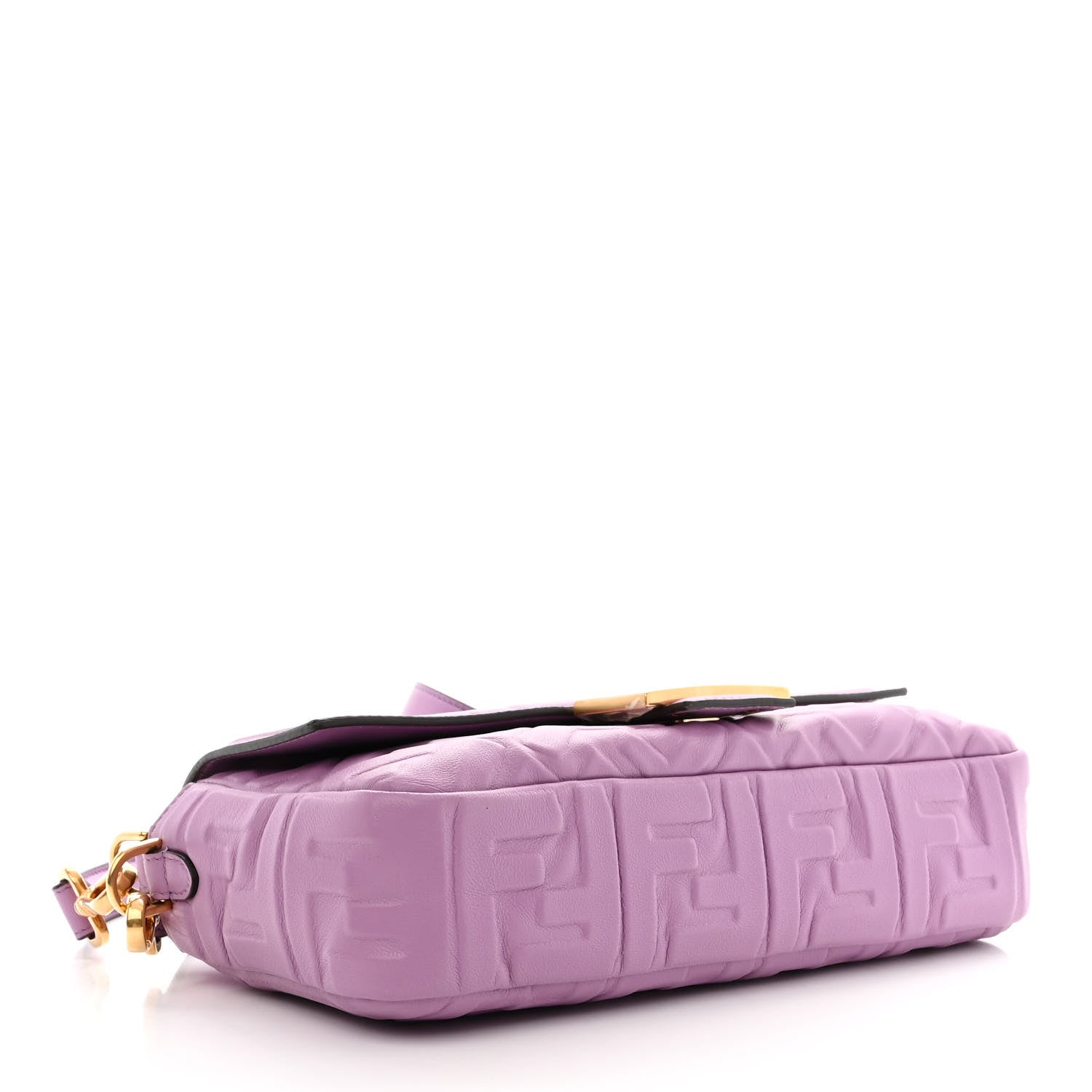 Fendi Nappa FF 1974 Embossed Baguette Agapanto 4 of 11