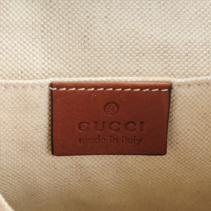 Gucci Washed Calfskin Small Ribot Horse Heads Chain Shoulder Bag Brown 6 of 7