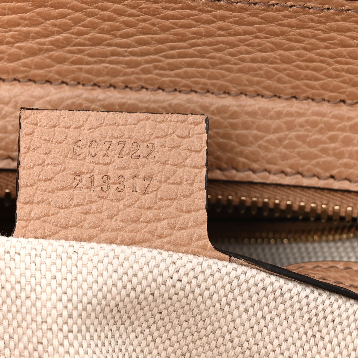 Gucci Dollar Calfskin Medium Soho Top Handle Satchel Camelia 7 of 10