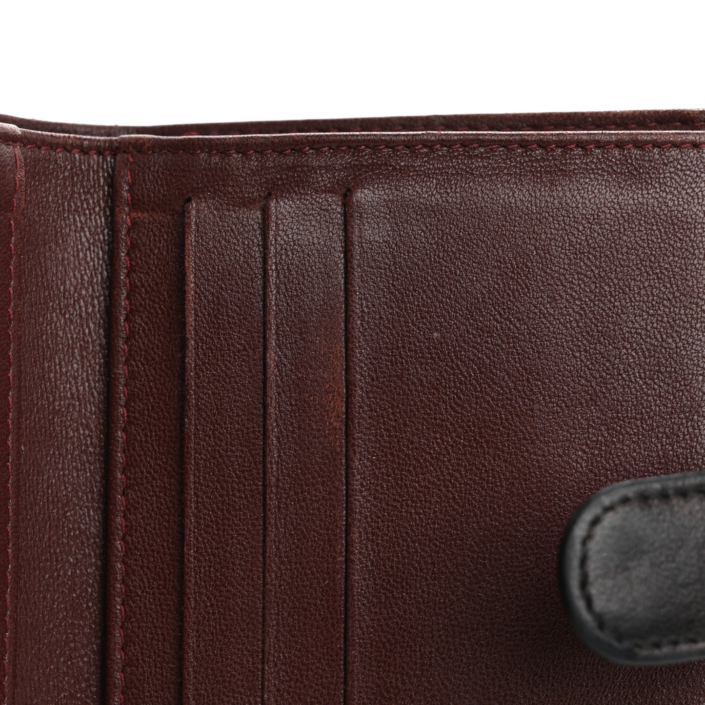 Lambskin Quilted Compact French Flap Wallet Black
