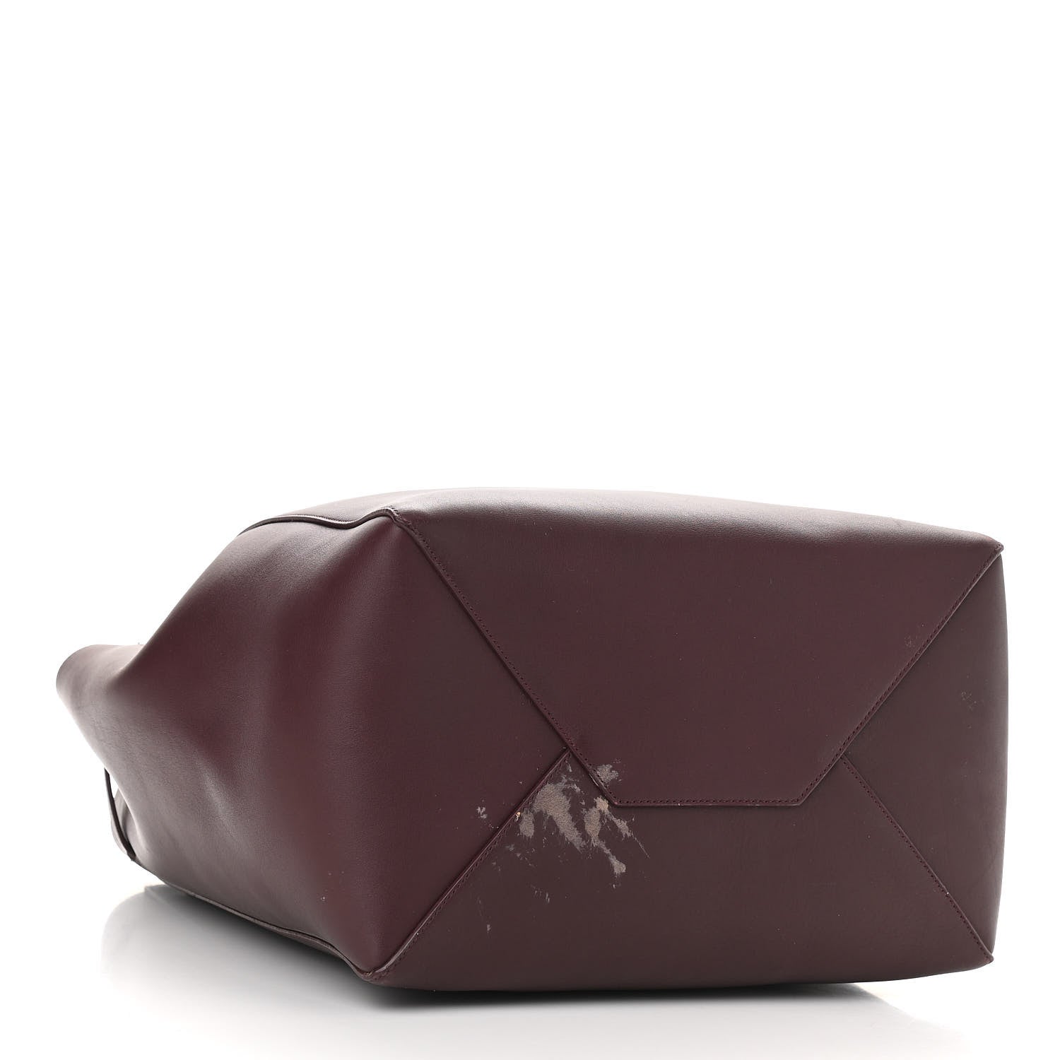 Celine Smooth Calfskin Small Belt Cabas Phantom Burgundy 4 of 13