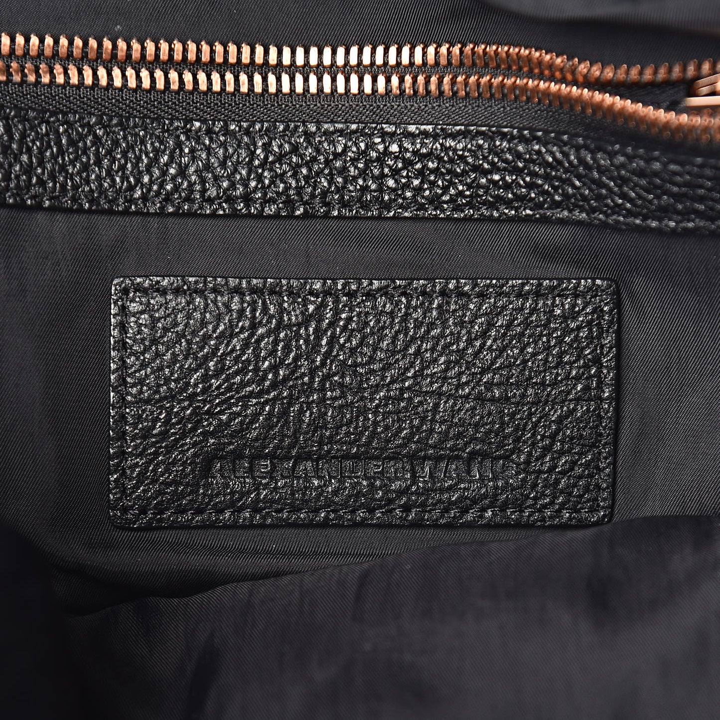 Pebbled Calfskin Small Emile Soft Black Rose Gold Hardware