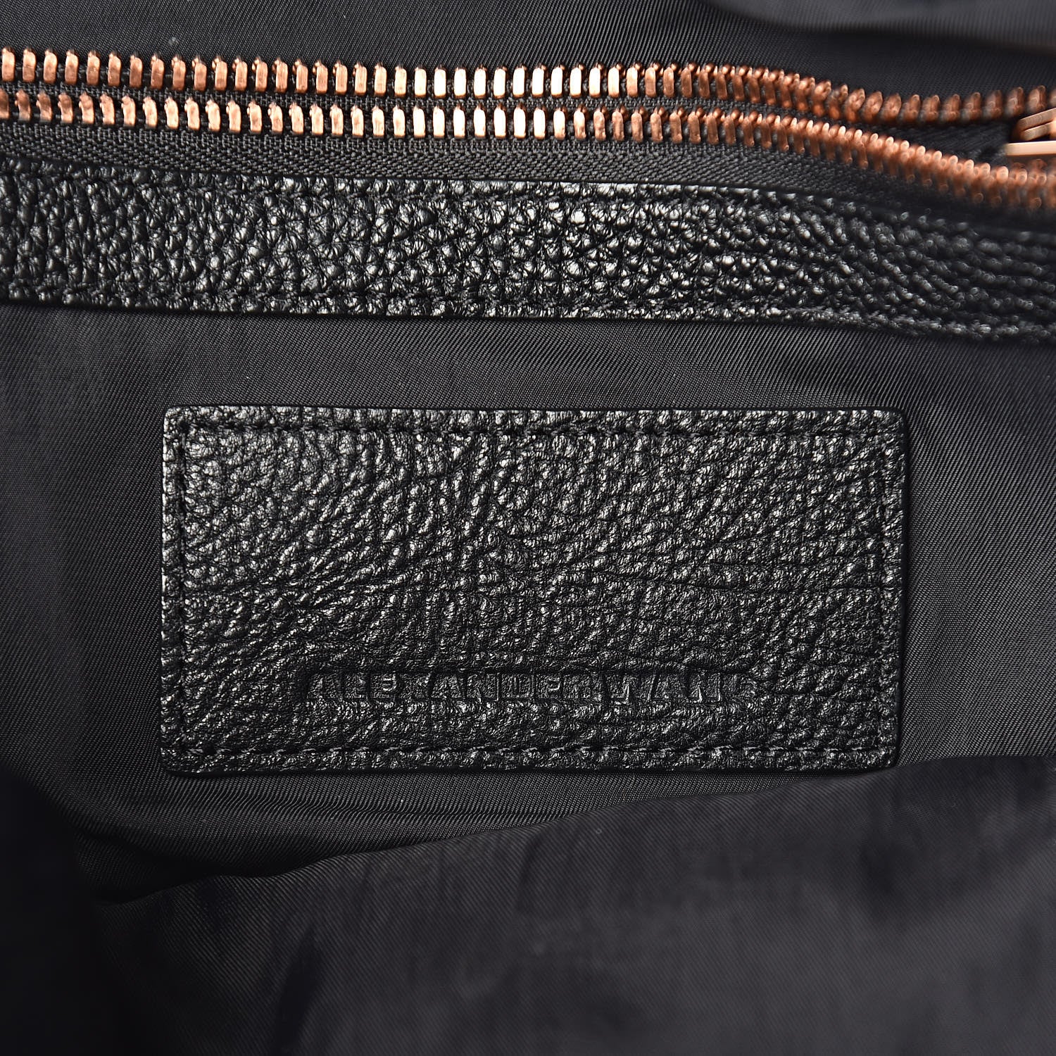 Alexander Wang Pebbled Calfskin Small Emile Soft Black Rose Gold Hardware 8 of 11