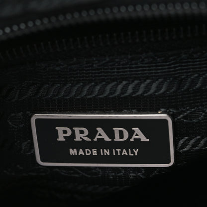 Prada Nylon Vela Saffiano Single Buckle Messenger Shoulder Bag Black 6 of 8