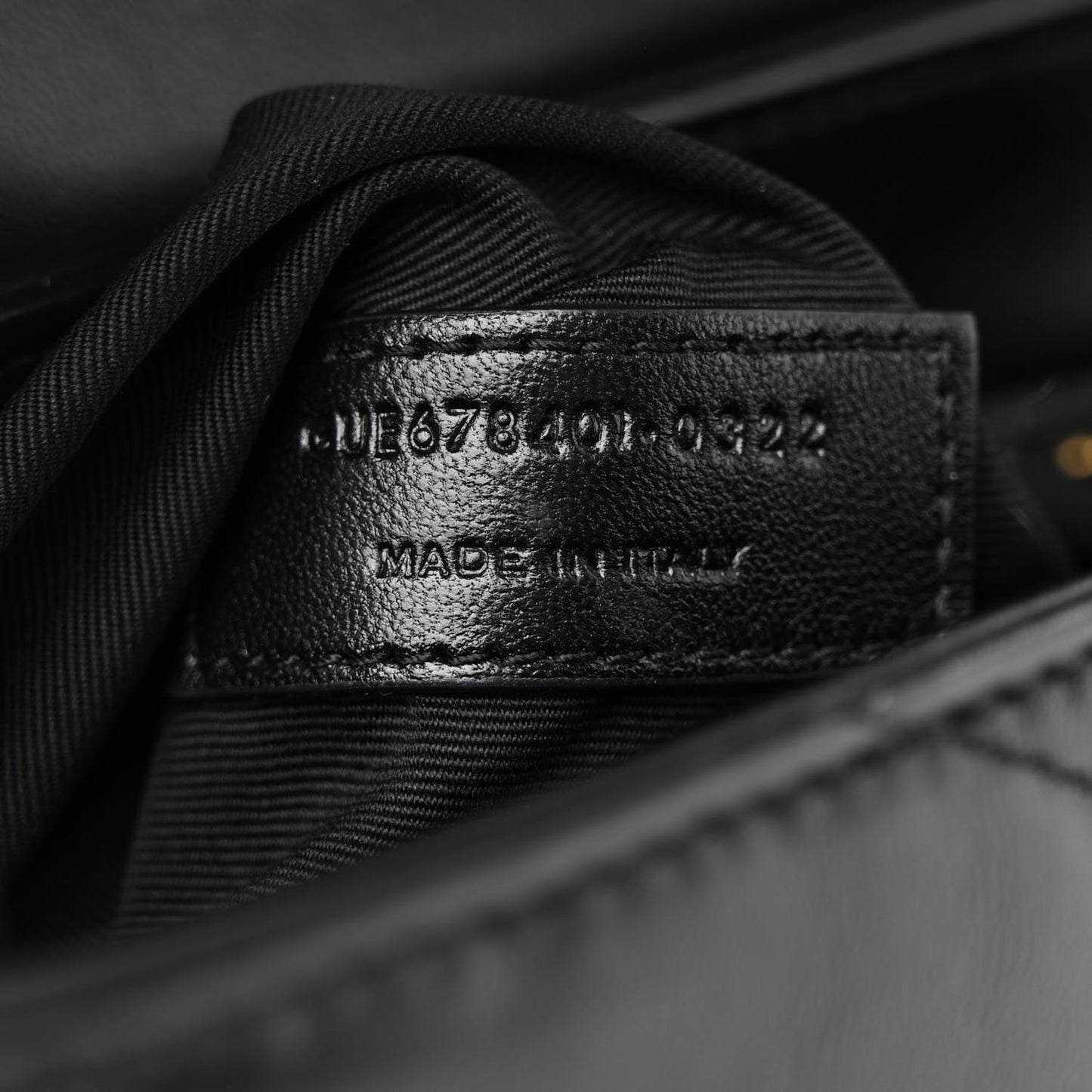 Calfskin Y Quilted Monogram Toy Loulou Crossbody Bag Black