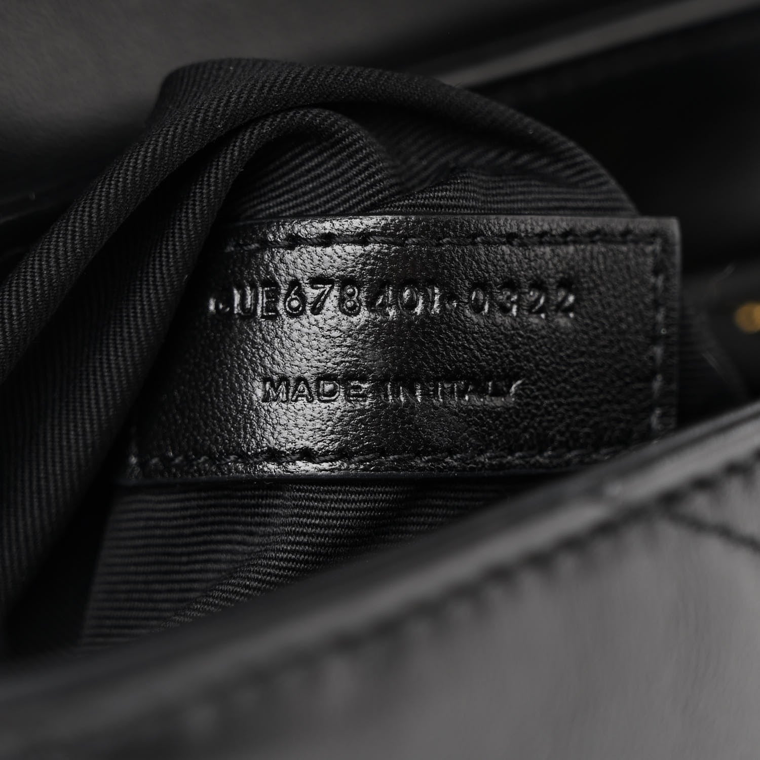 Saint Laurent Calfskin Y Quilted Monogram Toy Loulou Crossbody Bag Black 8 of 13