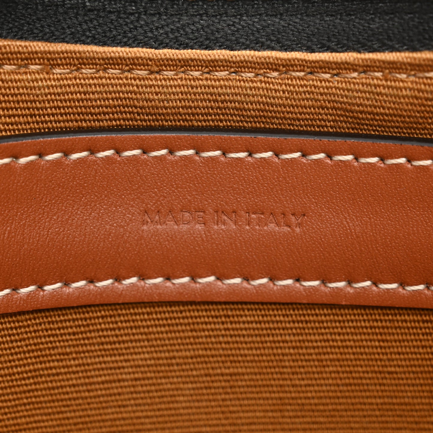 Triomphe Canvas Calfskin Ava Shoulder Bag Tan