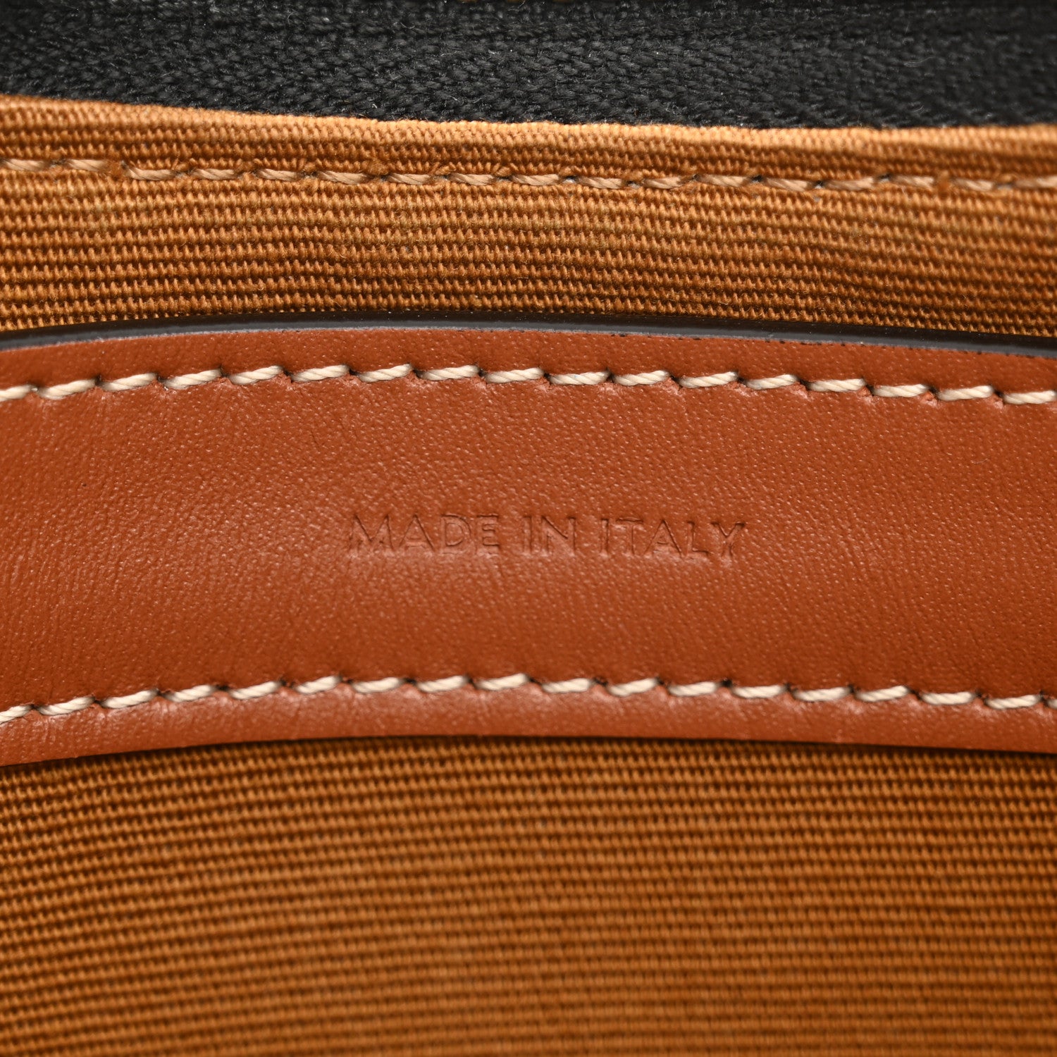 Celine Triomphe Canvas Calfskin Ava Shoulder Bag Tan 6 of 10