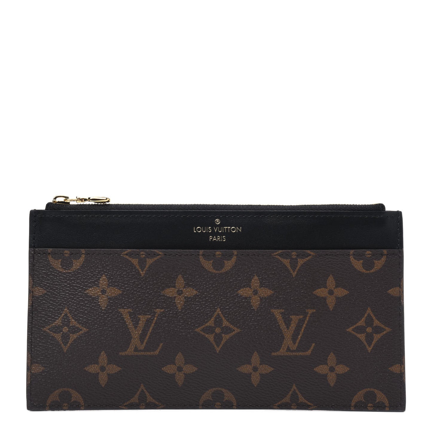 Monogram Slim Purse Black