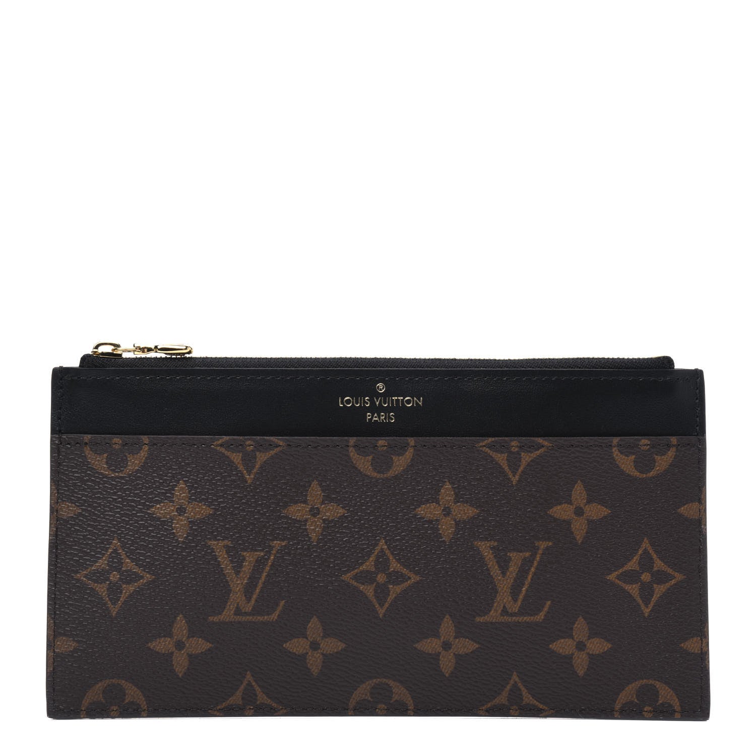 Louis Vuitton Monogram Slim Purse Black 1 of 3