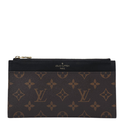 Louis Vuitton Monogram Slim Purse Black 1 of 3